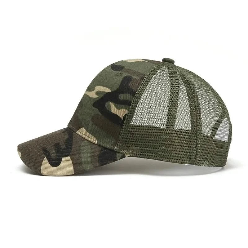 Fashion Camouflage Baseball Hats for Men and Women Summer Hats Outdoor Sports Sunshade Net Hats Curved brimmed Hats Sunscreen Ha