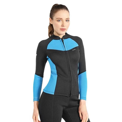 Women's Wetsuit shirt / pants 1.5mm Neoprene Wetsuits Long Sleeve Wetsuits Top Bottom Two Piece Dive Suits for Scuba Diving Surf