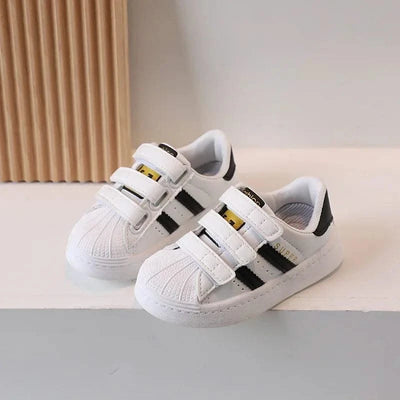 Children's Sports Shoes Spring and Fall Four Seasons Models Boys and Girls Casual Board Shoes Shell Head Small White Shoes
