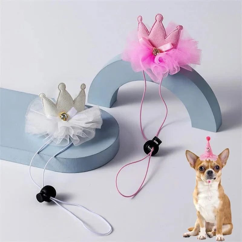 Pet Accessories for Dogs Cats Adjustable Dog Hats Cat Headdress for Birthday Party Low Price Gift Pets Supplies casquette chien