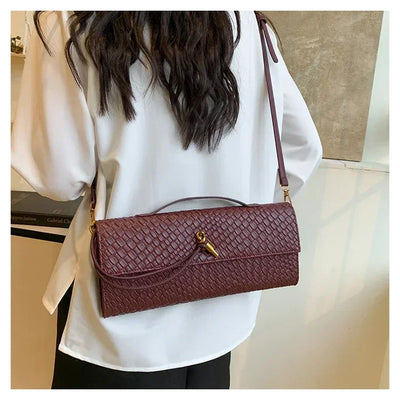 Designer Inspired Women's Elegant Handbag - Luxury Brand Leather Crossbody Tote With Shoulder Strap Option