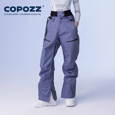 COPOZZ Winter Ski Pants Unisex Women Outdoor High Quality Windproof Waterproof Warm Snow Trousers Winter Ski Snowboarding Pants
