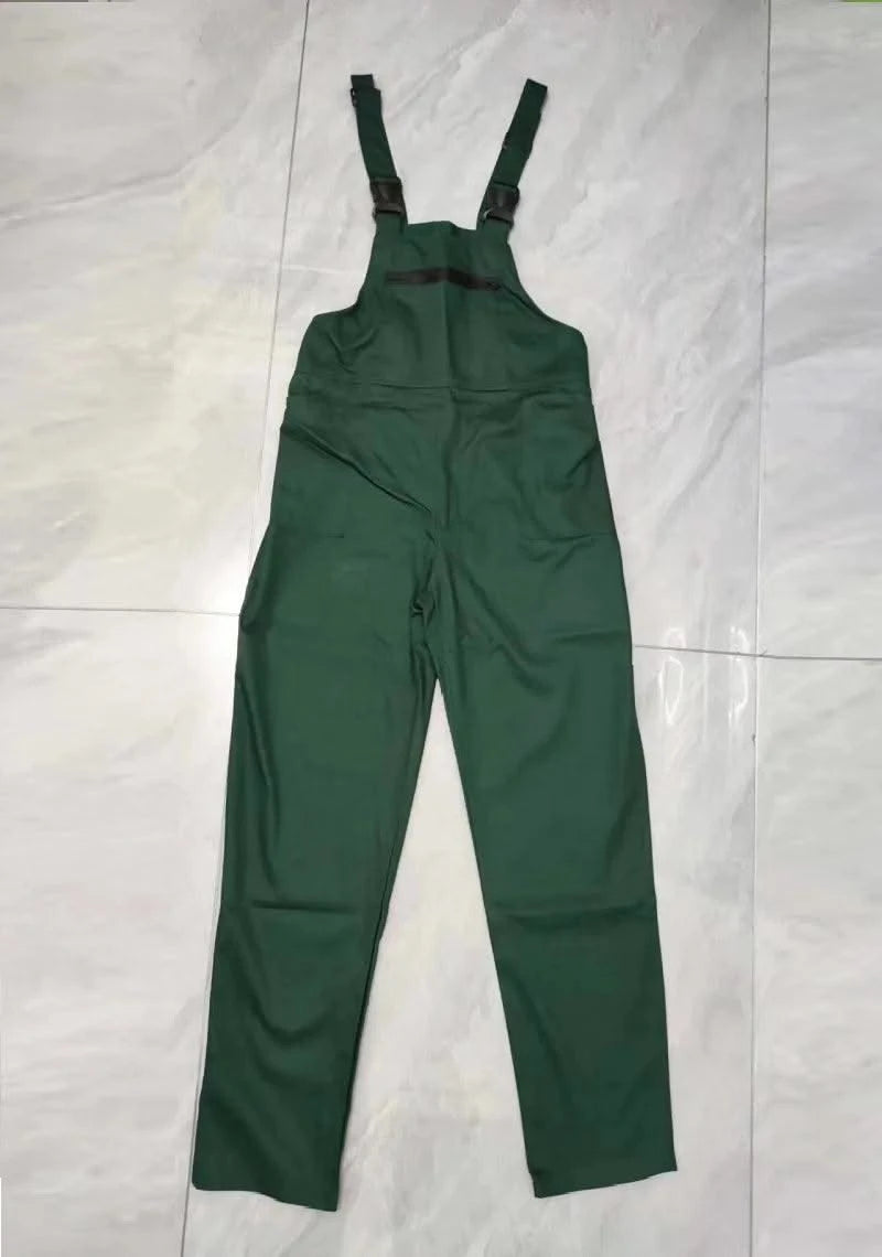 Bib Overalls Men Work Clothing Plus Size Protective Coveralls Strap Jumpsuits Multi Pockets Uniform Sleeveless Worker Pants 5xl