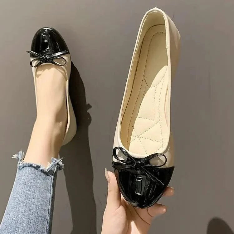 Non-slip Bowknot Comfortable Flat Ballerina Shoes for Women