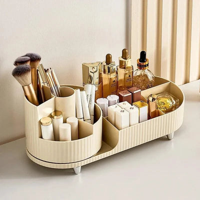 Makeup Organiser Lipsticks Container Vanity 360° Rotating Makeup Brush Holder