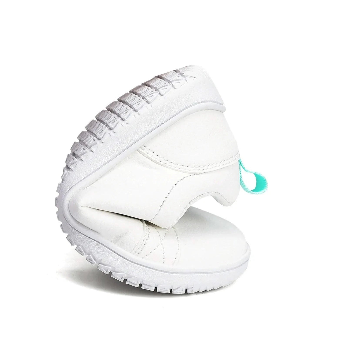 Kids Lightweight Hook Loop Artificial Leather Walking Shoes | Boys Girls Wide Toe Minimalist Fashion Flat Sneakers