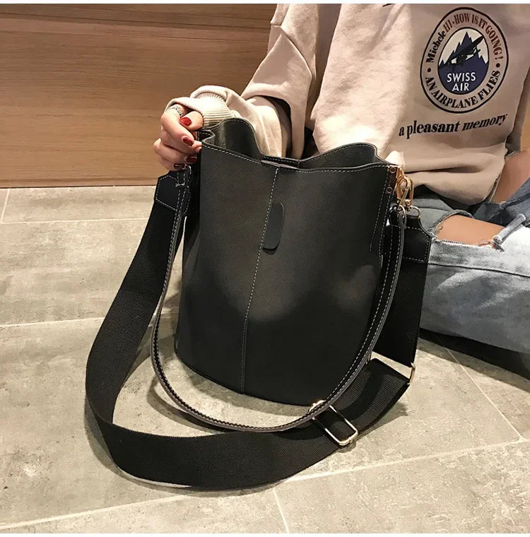 Designer Handbags Ladies Bucket Bag PU Leather Shoulder Large Capacity Crossbody Bags for Women High Quality New Tote Bag