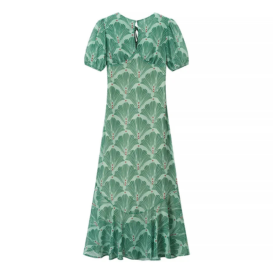2025 women's new dress lace-trimmed backless fitted maxi dress with cut-out patterns