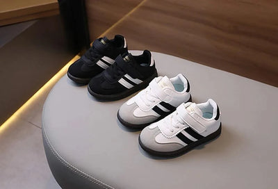 Spring Sport Shoes For Children PU Leather Ergonomics Kids Sneakers Soft-soled Children's Sneakers Boy's Girl's Tennis Shoes