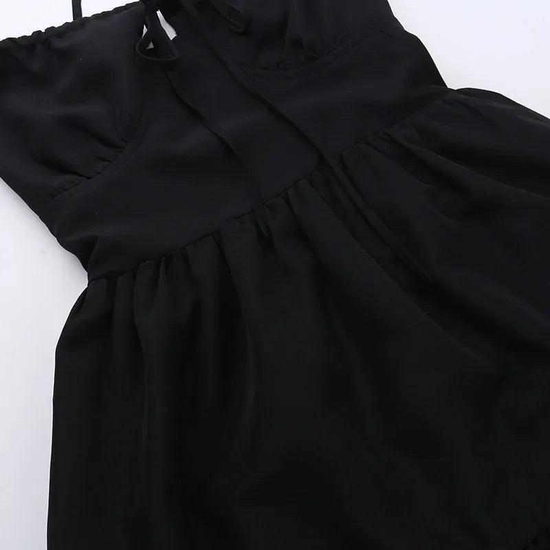 BOOFEENAA Halter Backless Maxi Long Dress Sexy Vacation Outfits White Black Summer Dresses for Women Clothes 2024 C66-CH28