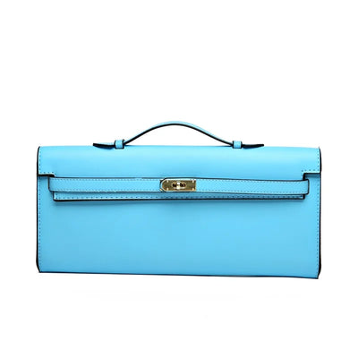 Elegant Classic Leather Handbag For Ladies - With Inner Compartments High Quality By Famous Designer Brand