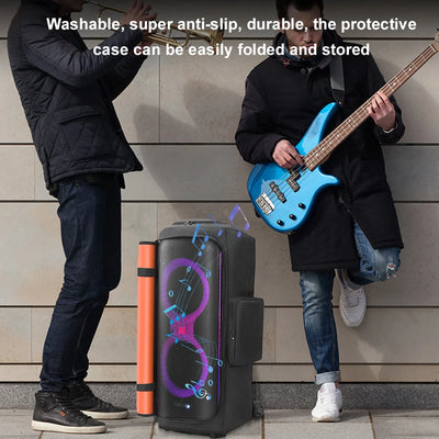 Party Speaker Dust Cover Anti-Slip Padded Speaker Protective Cover Nylon Double-Sided Speaker Storage Bag for JBL Party Box 710