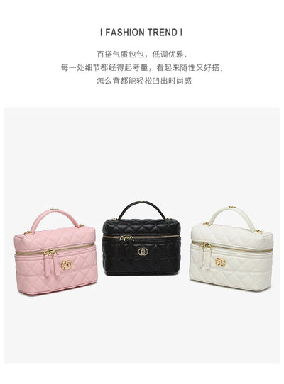 Fashion-Forward Women's Leather Handbag Crossbody Shoulder Bag Designer Inspired Tote Purse for Work and Social Events