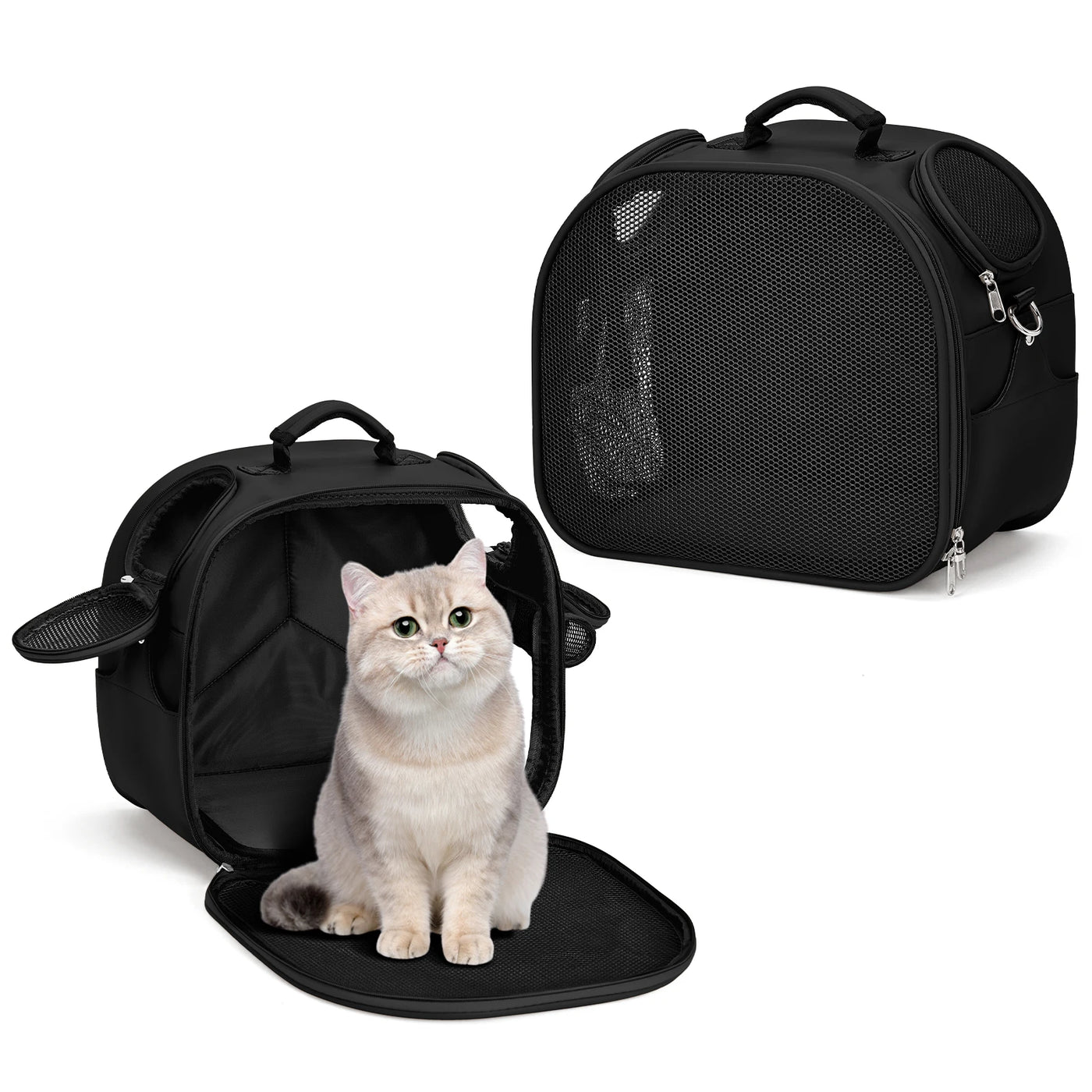 Cat, Dog Carrier Bag for Pets Up to 13 Lbs, Carrier for Medium Small Cats Dogs Airline Approved Travel Carry As Pets Go to Home