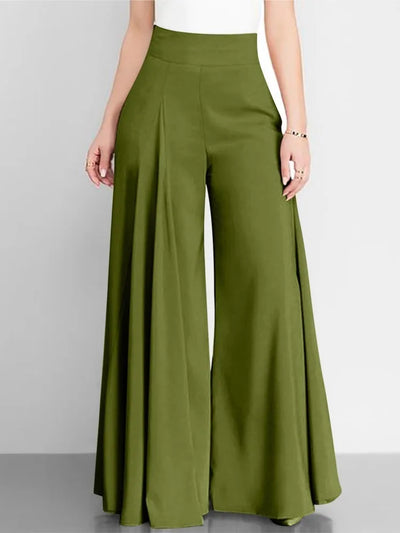Fashion High Waist Wide Leg Pants For Women Elegant Casual Office Solid Loose Long Pant New Spring Autumn Womens Clothing