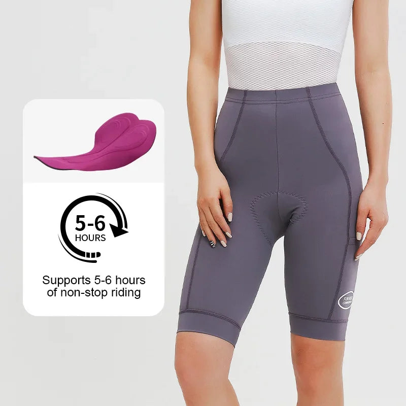 INBIKE 2025 Women's Cycling Shorts Summer Bicycle Pants Tights High Elasticity Biker Short Woman with Pockets Cycling Clothing