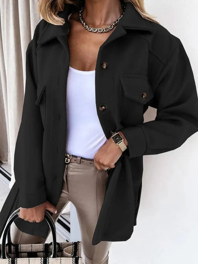 Women Fashion Jacket Thickened Windproof Thermal Coats Versatile Daily Wear