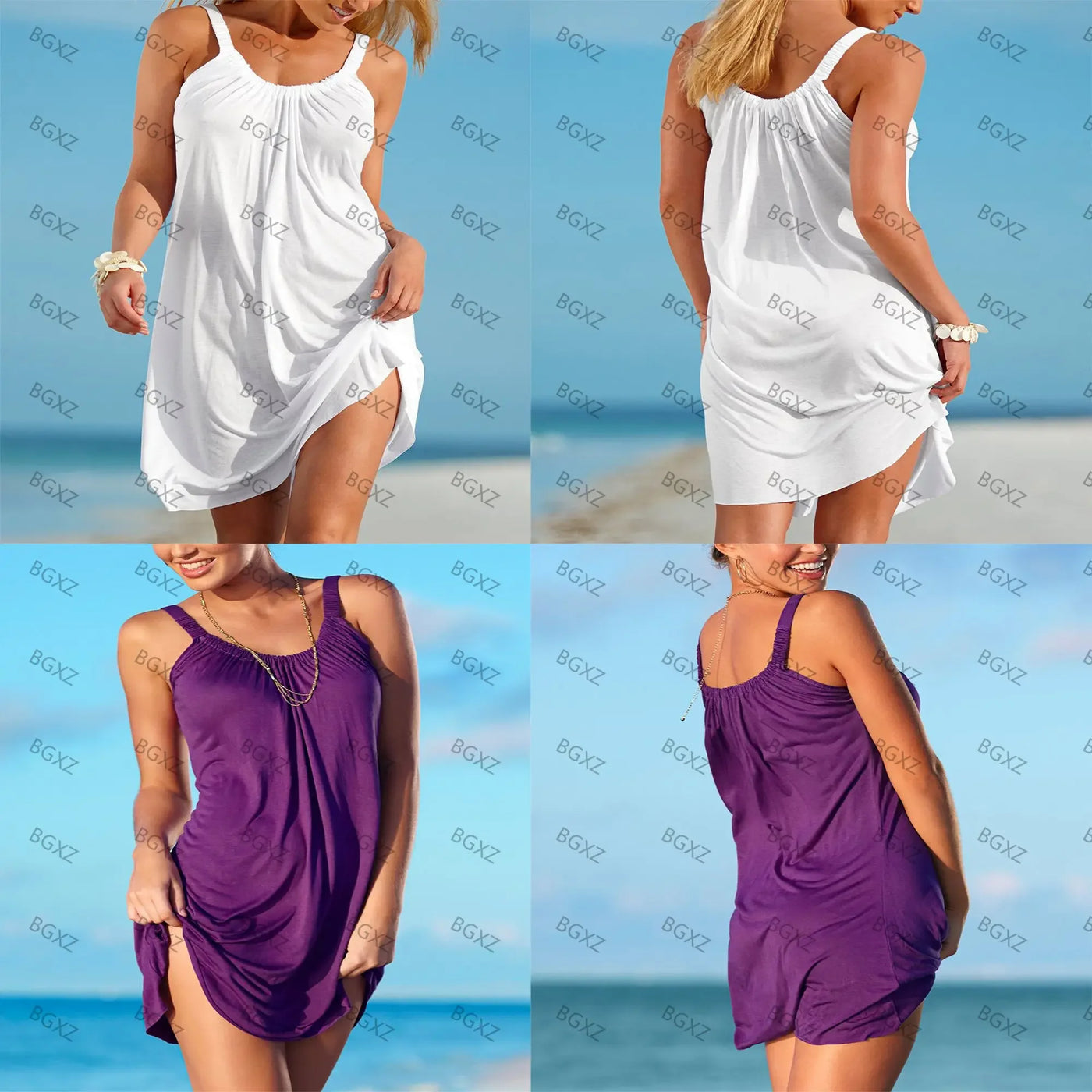Snoopy Kawaii Women's Beach Dresses Leisure Boho Sanrio Elegant Chic Dress Sling Y2k S-3XL 2024 Summer Youthful Woman Clothes