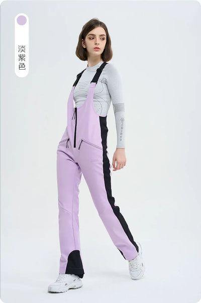 HIGH EXPERIENCE Ski Pants for Women Waterproof Camping Hiking Outdoor Thick Warm Skiing Snowboarding Winter Ski overalls