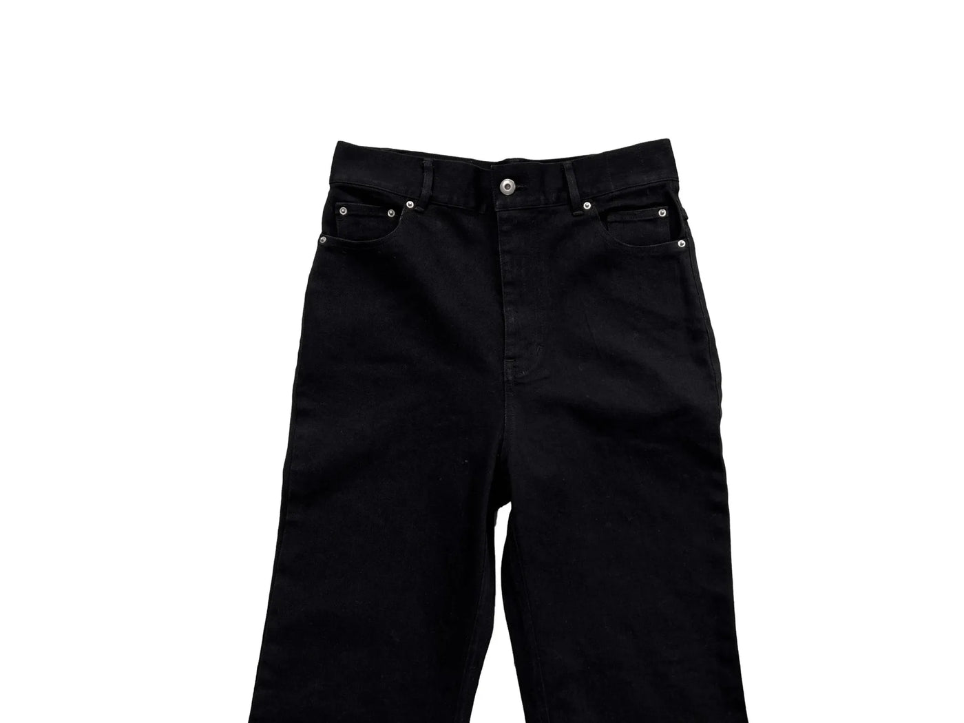 Men's Jeans Fashion Pants for Man Zipper Full Length Streetwear Pants Denim Black Solid Men's Clothing