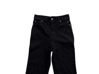 Men's Jeans Fashion Pants for Man Zipper Full Length Streetwear Pants Denim Black Solid Men's Clothing