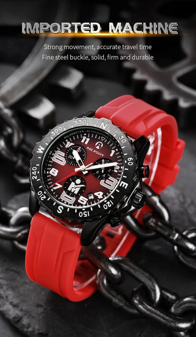 Men’s Watches Top Brand Big Sport Watch Luxury Men Quartz Wrist Watches Chronograph Male Clock Endurance Watch Wristwatches