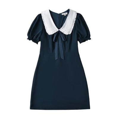 Luxury Dresses Women 2025 Summer Short Dress Sexy Frenchy Mini Dress Short Puff Sleeve Mini Dress With Bow Detail Dots Print