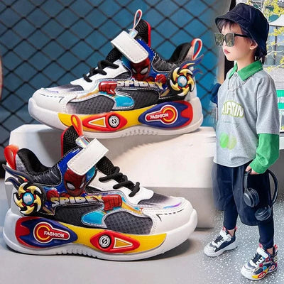 Boys' casual sports shoes | Lightweight and cushioned running shoes | 5-12 year old children's sports walking shoes | Shock abso