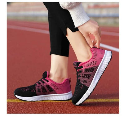 2024 Women Sport Shoes Fashion Platform Sneakers Ladies Spring Winter Flats Running Shoes for Woman - Elanique