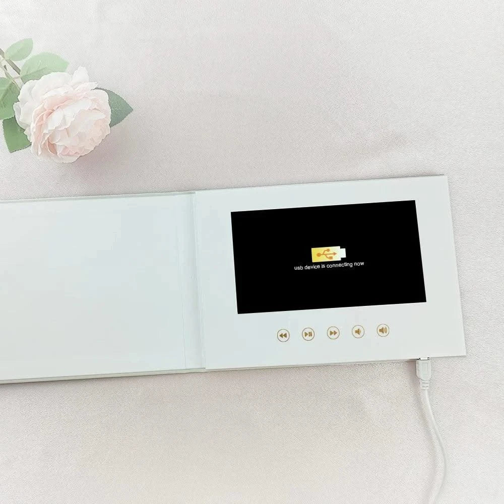 Linen Bound Video Book Wedding Video Album Up to 3 hours of video