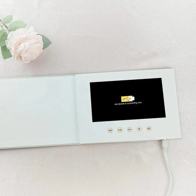 Linen Bound Video Book Wedding Video Album Up to 3 hours of video