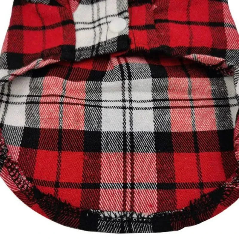 Pet Clothes Dog Shirt Summer For Small Medium Dogs Cat British Style Plaid Clothing Breathable Fashion Puppy Chihuahua T-shirt