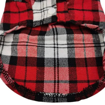 Pet Clothes Dog Shirt Summer For Small Medium Dogs Cat British Style Plaid Clothing Breathable Fashion Puppy Chihuahua T-shirt