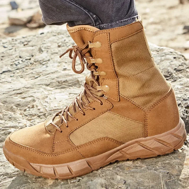 Outdoor Climbing Training Water Resistant High Shoes Hunting Hiking Tactical Boots Men Women Hunting Hiking Desert  Boot