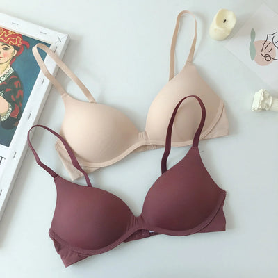 Backless Bras for Women Seamless Underwear Sexy Lingerie 3/4 Cup Bralette Top Wireless Brassiere Intimates Comfort T Shirt Bra