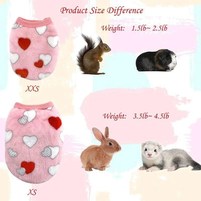 Rabbit Soft Fleece Guinea Pig Cosy Vest | Bunny Costume for Ferret Chihuahua Rabbit |Pet Clothes &Accessories