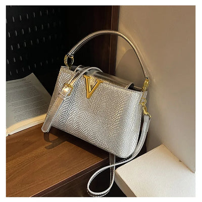 2025 New High-Sense Women's Designer Handbag - Feminine, Versatile, Large Capacity for Work & Crossbody
