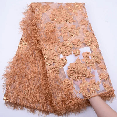 SJD African Demask Lace Fabric French Net Rmbroidery Brocade Lace 2024 Hot Sale Nigeria Jacquard Fabric For Women Luxury Dresses