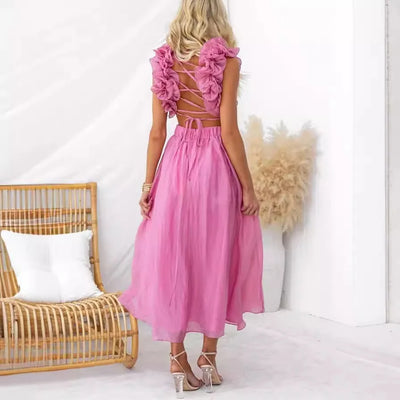 Elegant Women's Long Dresses 2025 New Summer Party White Dresses Vestido Sexys Mujer Verano Feestjurken Y2k Vestidos De Gala