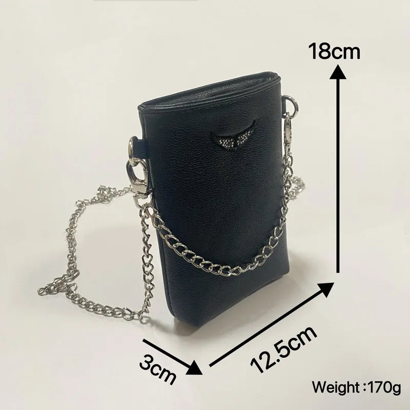 Handbags for Women 2025 New Fashion French Women's Shoulder Bag Wings ZVbag Pu Retro Messenger Bag Luxury Designer Handbag