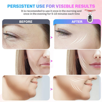 Neck Face Beauty Device Facial Lifting Machine EMS Face Massager Reduce Double Chin Anti Wrinkle Skin Tightening Skin Care Tools