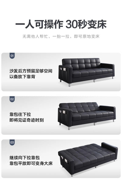 Black Living Room Sofa Bed Foldable Sectional Corner Modern Sofa Designer Elegant Muebles Para Habitacion Home Furniture