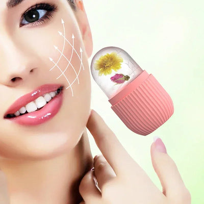 Ice Facial Roller Cube Beauty Lifting Ice Ball Face Massager Contouring Eye Roller Facial Treatment Reduce Acne Skin Care Tool