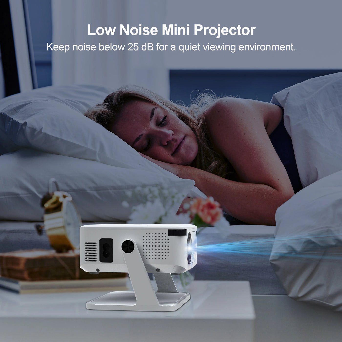 Portable Proyector 4K Android 11 Dual Wifi 5 300ANSI CPU H713M BT5.0 1080P 1280*720P Proyector de cine en casa para exteriores