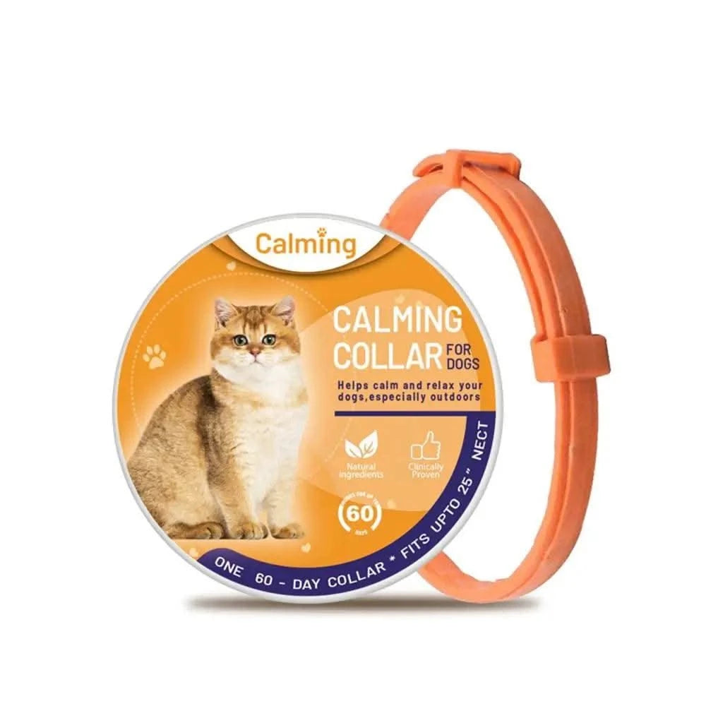 Pet Calming Collar for Dog Cat Waterproof  Adjustable Breakaway Pheromone Collar Reduce Stress Anxiety Relief Collar Pet Supply