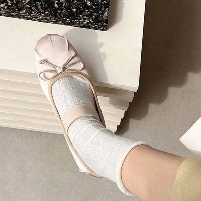 Women Butterfly-Knot Lolita Ladies Ballet Flats In Casual shoes, Sandals  Slides