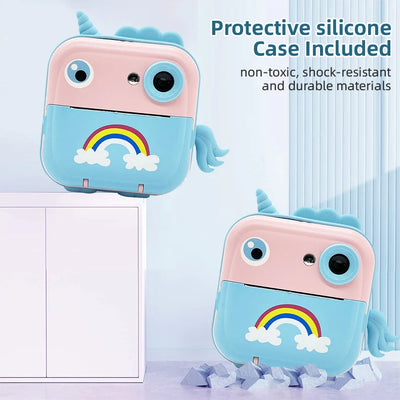 Digital Children Camera For Photography Instant Print Photo Kids Camera Mini Thermal Printer Video Educational Toys Gift