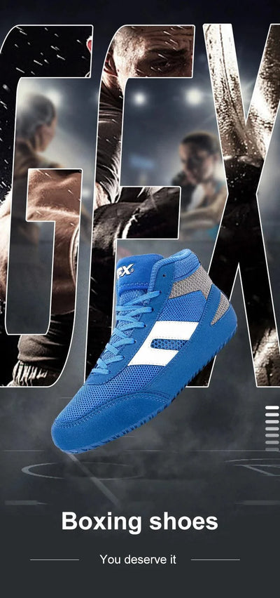 New Wrestling Shoe Fighting Boxing Wrestling Rubber Outsole Breathable Wear-resistant Shoes for Child Women Men Size 29-44