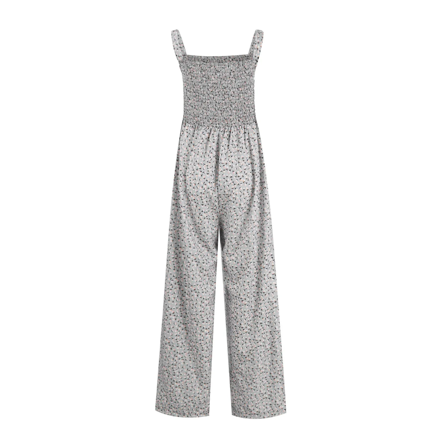 Summer Sexy Sling Jumpsuits Women'S Fashion Printed Loose Pencil Pants Casual Streetwear Elegant Party Female Spaghetti Rompers