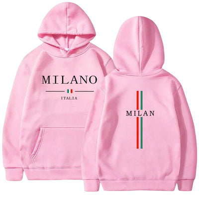 Mens Womens Hoodies Sweatshirt Milan Printing Pullover Casual Jogging High Quality Mens Clothing Daily Tracksuit Y2k Tops 2025